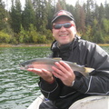 Kevin with first trout

