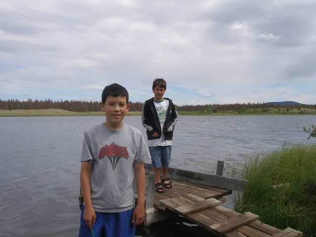 Cam &amp;amp; CW on the dock