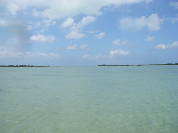 The main lagoon where we chased the large Permit